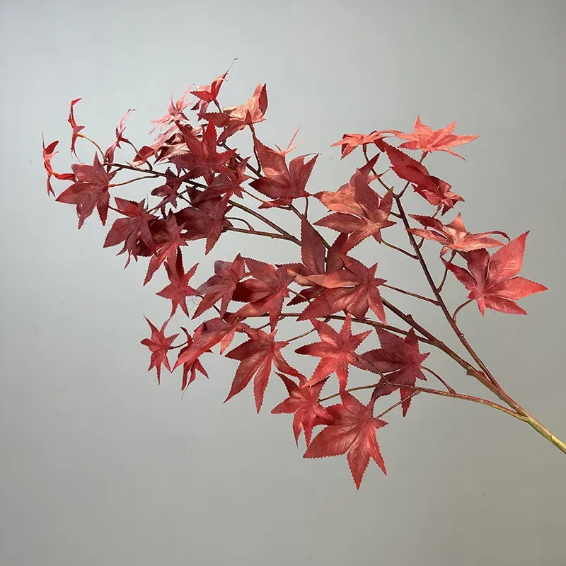 plantes artificielles en soie décoratives feuillage d'érable pour intérieur - vue 10 sur 10
