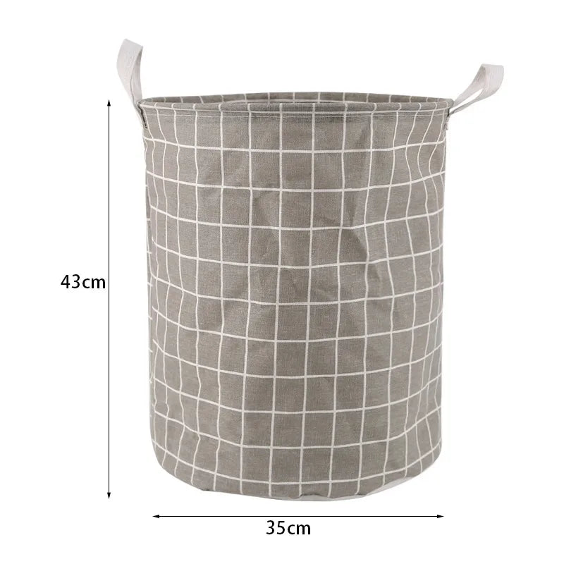 panier à linge pliable en lin étanche grande capacité de rangement - vue 20 sur 21