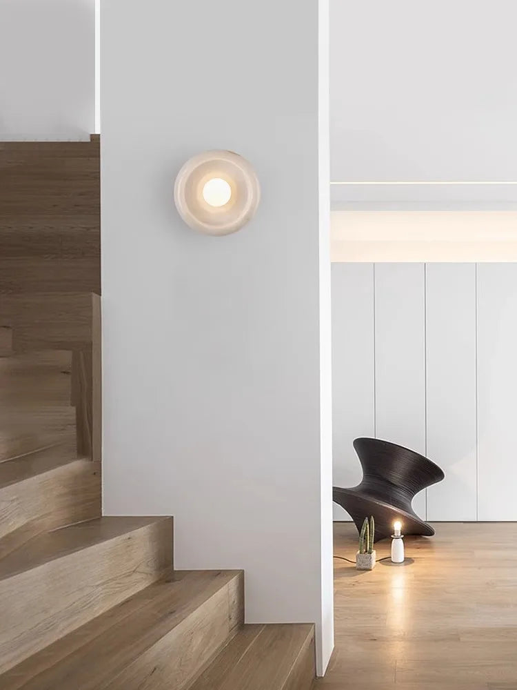 applique murale de luxe moderne en jade led pour hôtel et villa - vue 3 sur 11