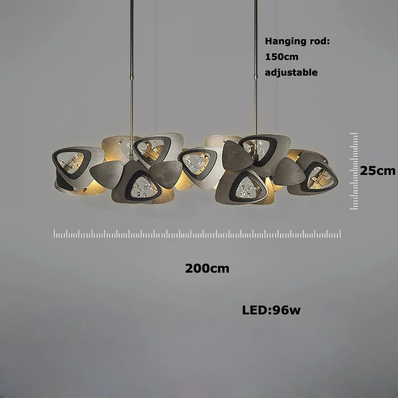 lustre en cristal design tendance éclairage à led moderne - vue 11 sur 12