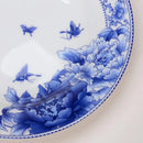 Assiettes poisson porcelaine jingdezhen motif floral chinois