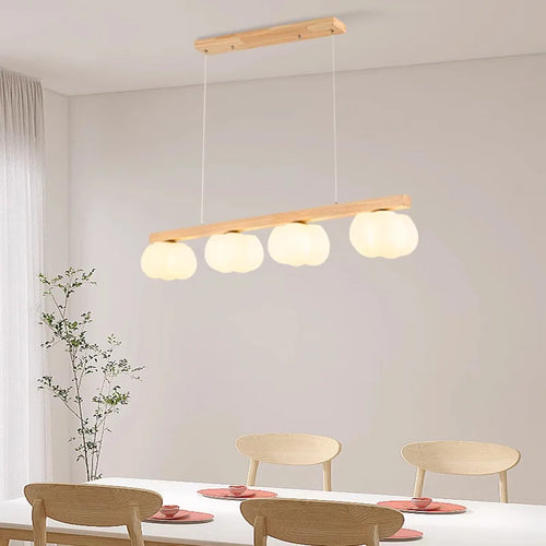 suspension moderne en bois naturel lustre en forme de coton