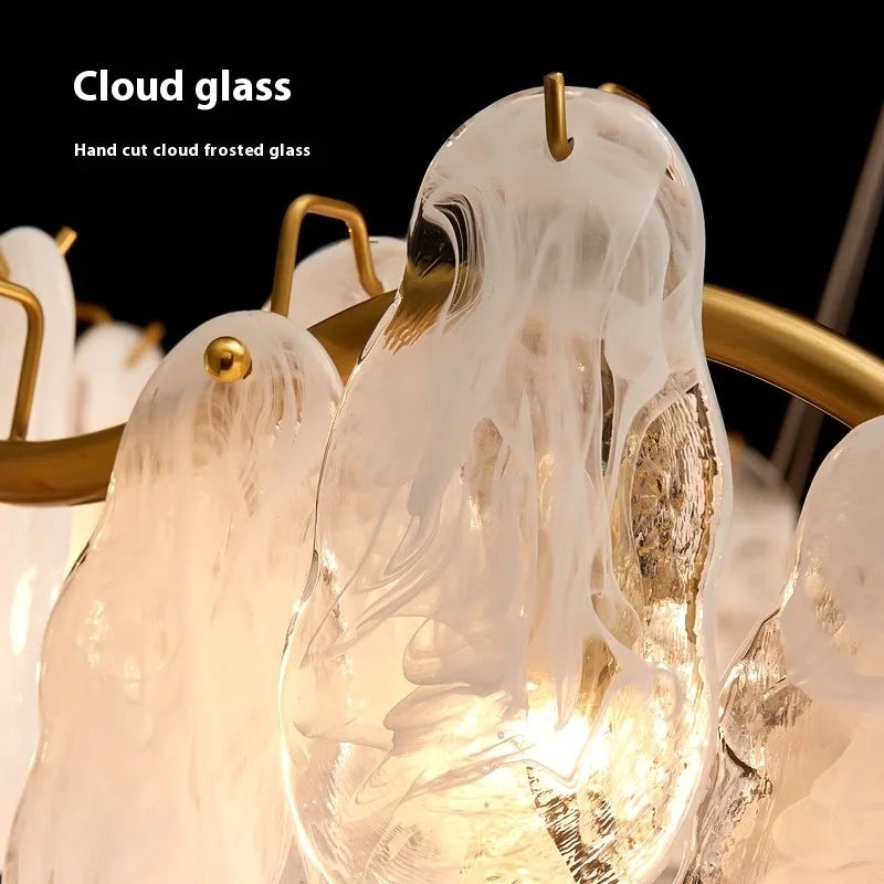 suspension en verre nuage design haut de gamme pour intérieur élégant - vue 5 sur 8