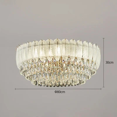 plafonnier cristal design moderne pour décoration intérieure élégante - vue 10 sur 12