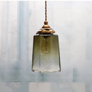 suspension en verre de cuivre luxueuse luminaire antique