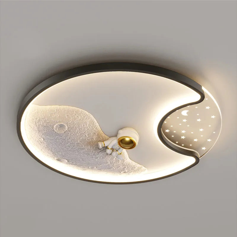 plafonnier led astronaute moderne pour chambre d'enfants - vue 4 sur 10
