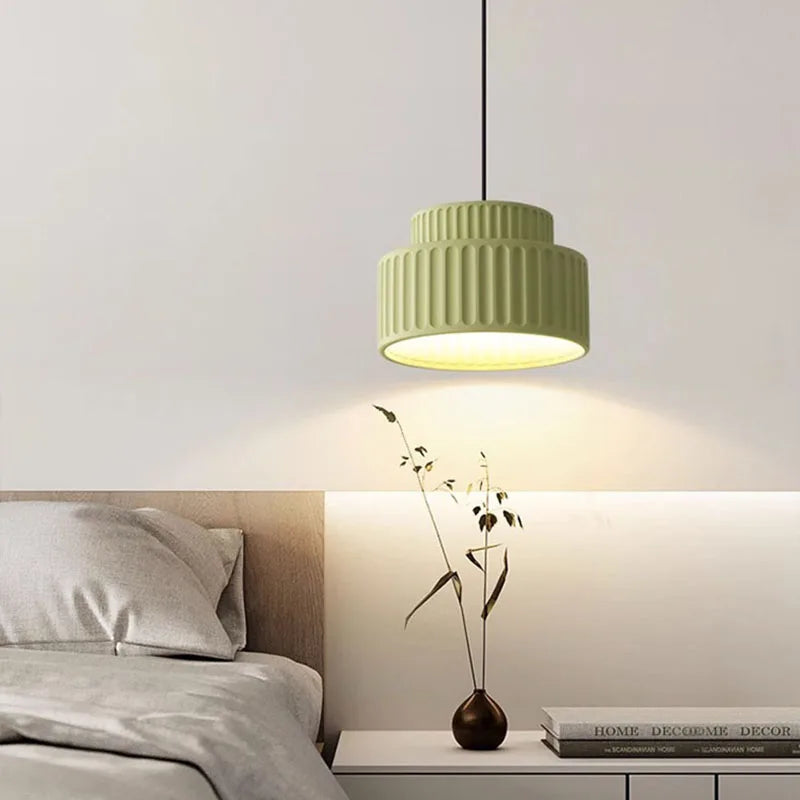 lustre en résine de café avec fil d'ampoule réglable - vue 3 sur 14