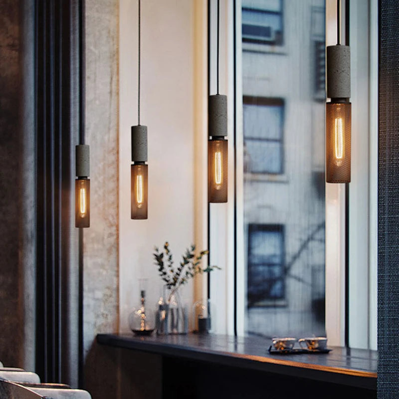 Loft Suspension lampes fer forgé led Vintage Salle à manger - vue 5 sur 12