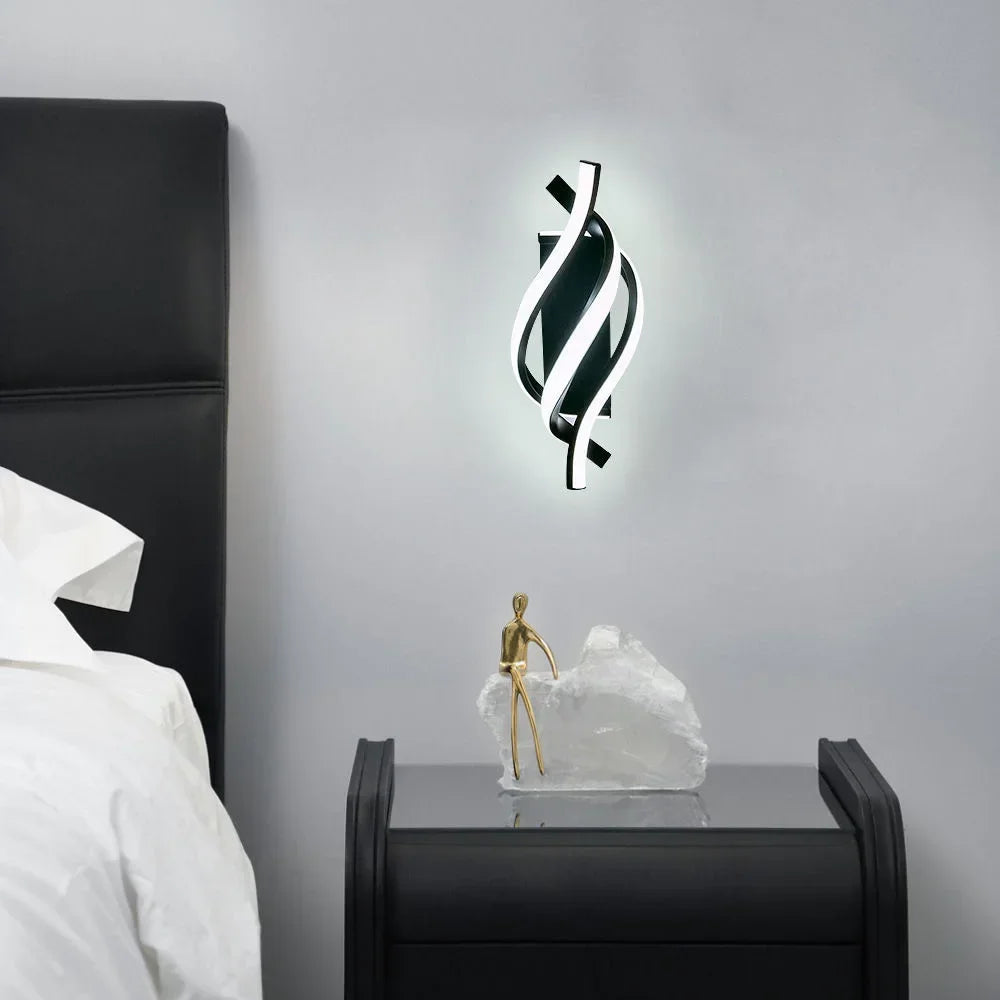 applique murale led spiral 3000k salon - vue 4 sur 7