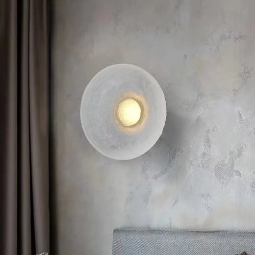 lampe circulaire design pour intérieur moderne en résine transparente - vue 5 sur 7