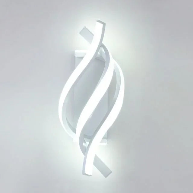 applique murale led spiral 3000k salon - vue 3 sur 7