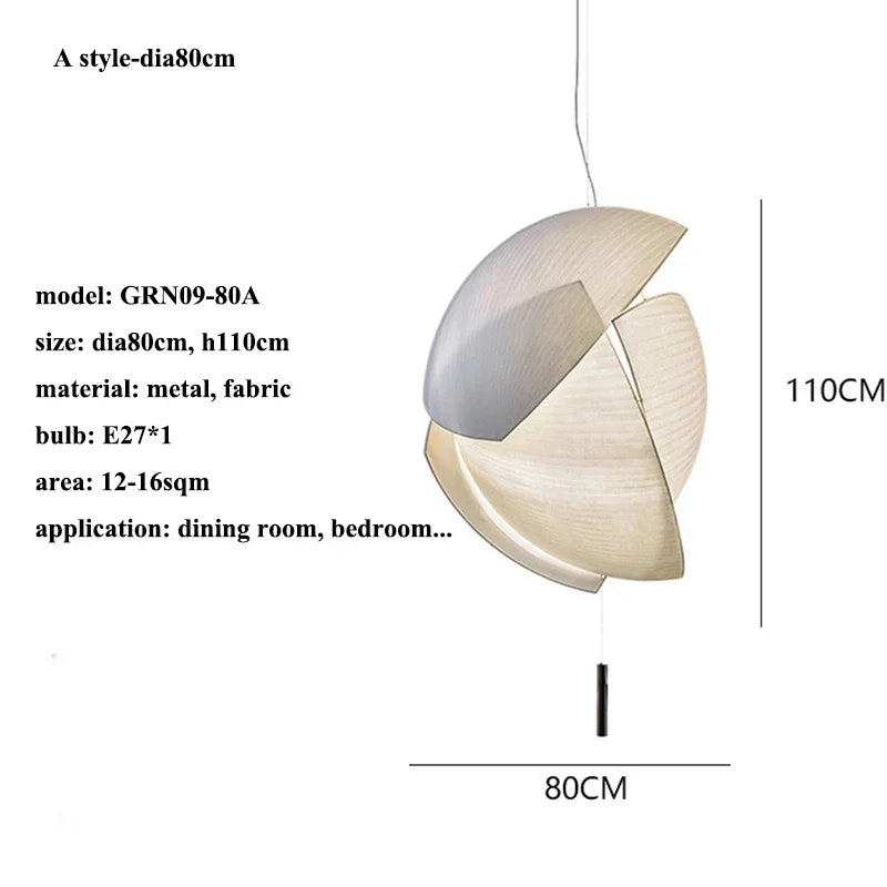 suspension en tissu nordique wabi sabi pour décoration intérieure élégante - vue 8 sur 10