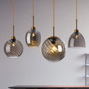 suspension led moderne design boule de verre pour restaurant bar