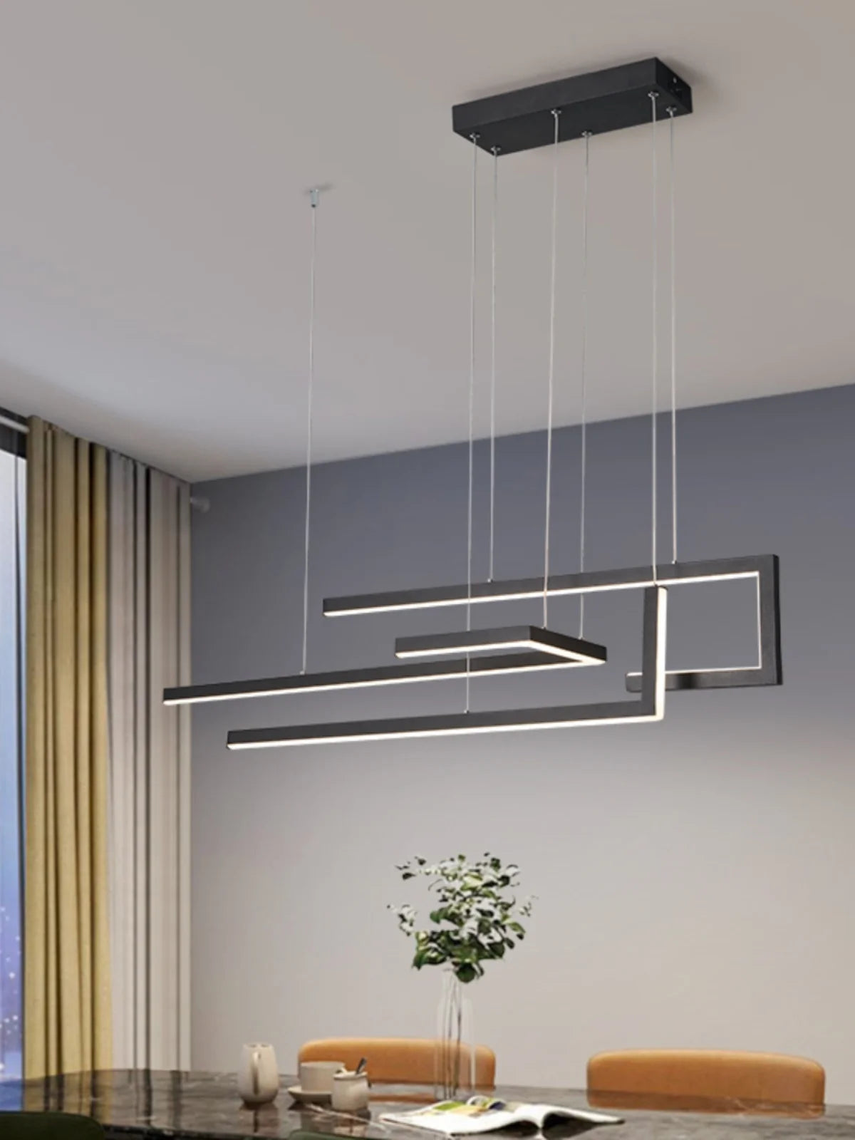 lustre led minimaliste moderne nordique pour restaurant bar