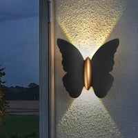Appliques murales LED modernes 12W IP65 applique murale en métal LED lumières en aluminium LED applique murale papillon blanc LED pour ampoules LED