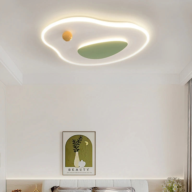 plafonnier led moderne rond carré pour intérieur - vue 4 sur 9