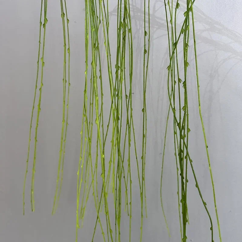 plantes artificielles saule pleureur en plastique pour décoration intérieure - vue 7 sur 7