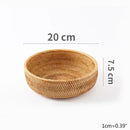 panier de rangement tissé à la main en rotin pour cuisine et pique-nique