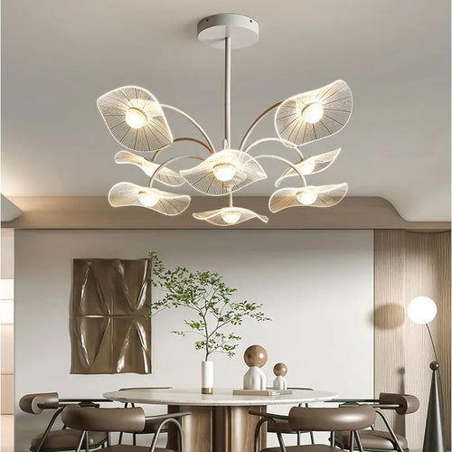 Lustre de salon moderne blanc décor à la maison Led lampe suspendue de plafond pour hall chambre Loft salle à manger cuisine luminaires - vue 2 sur 12