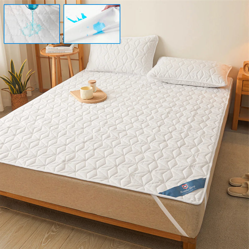 protecteur de matelas imperméable et silencieux avec sangles élastiques