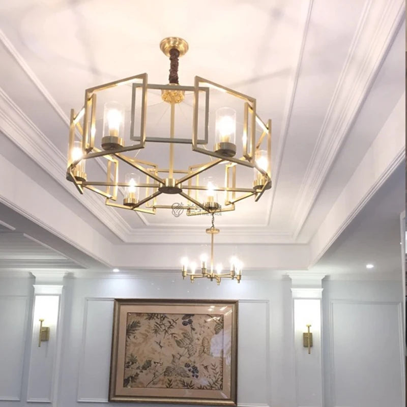 suspension en cuivre design créatif pour un éclairage élégant - vue 4 sur 9
