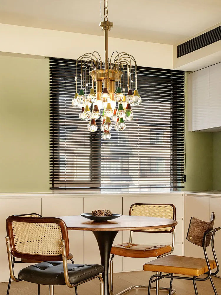 plafonnier tendance angel's tear en cristal lumineux élégant pour intérieur