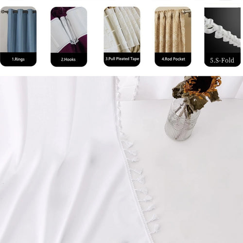 Voilage effet lin extra long sur mesure moderne