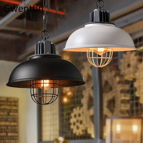 lustre rétro en fer pour décoration intérieure et éclairage