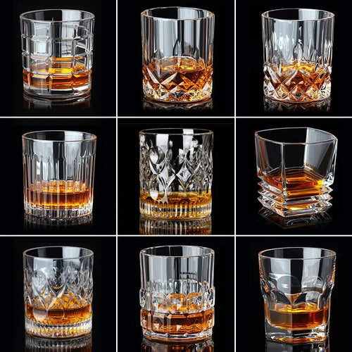 Verres cristal gravés élégants pour table fêtes maison