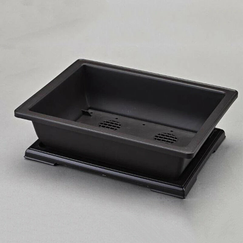 pot de fleurs rectangulaire en plastique pour bonsaï et jardin