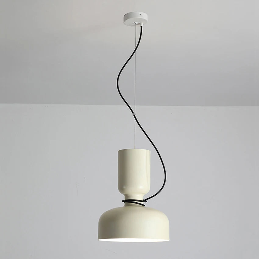 Nordique LED Moderne Danois Designer Art Créatif Restaurant Suspension En Fer Forgé Abat-Jour Bar Café Cuisine Suspension Lampe - vue 6 sur 17