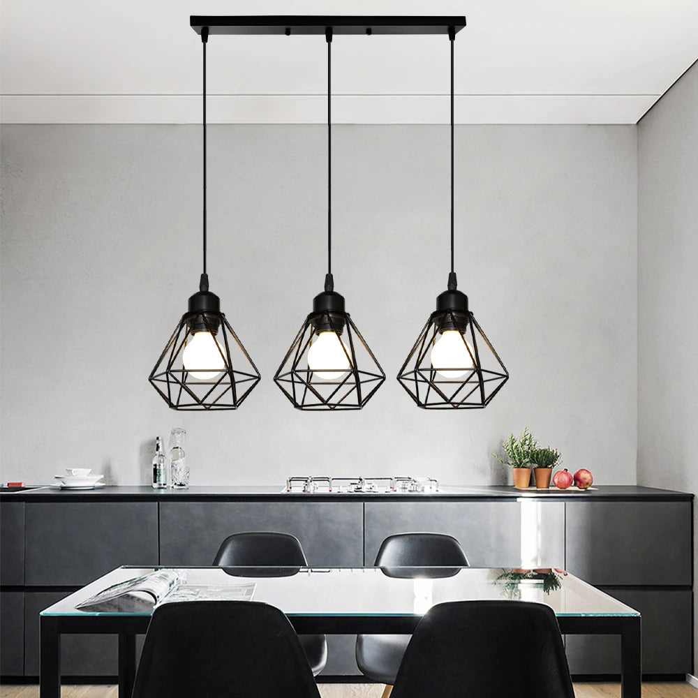 suspension moderne à têtes led pour intérieur design - vue 3 sur 22