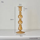 bougeoir en verre créatif pour décoration moderne et élégante