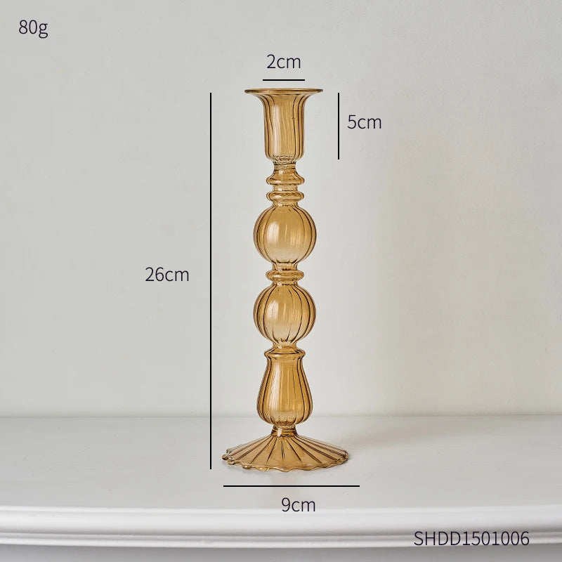 bougeoir en verre créatif pour décoration moderne et élégante - vue 9 sur 10