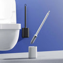 brosse de nettoyage en silicone flexible avec support
