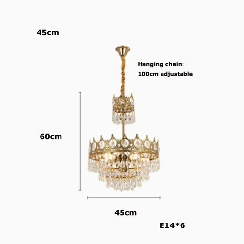 lustre en cristal k9 dimmable pour éclairage moderne