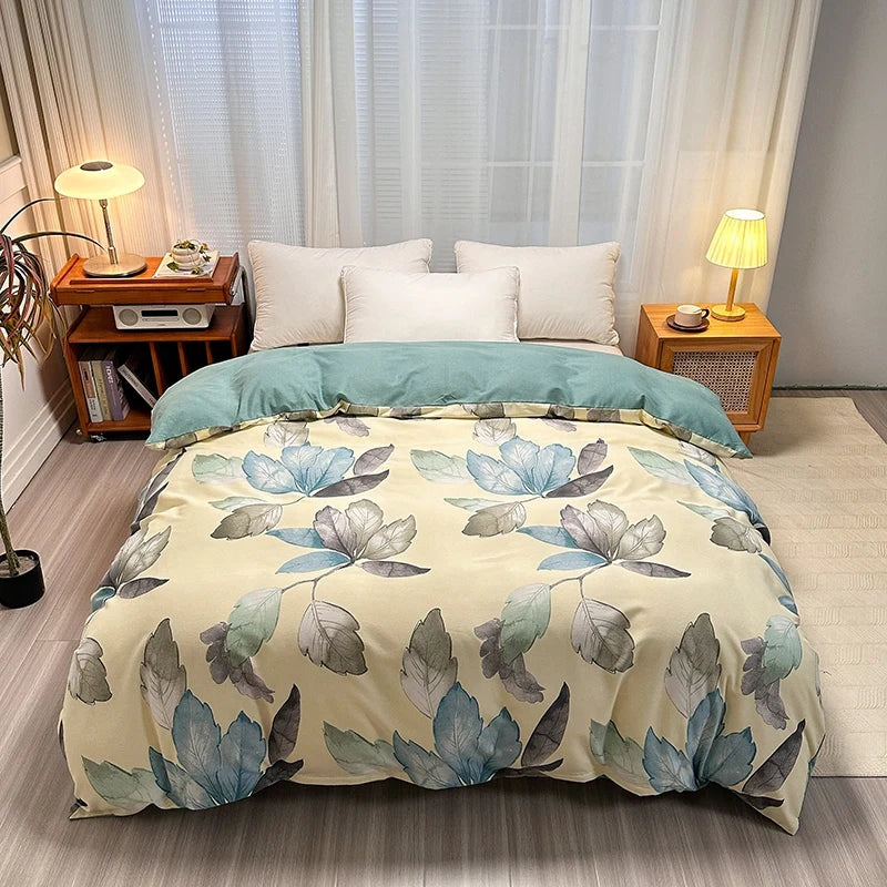 housse de couette en coton ultra douce avec fermeture éclair