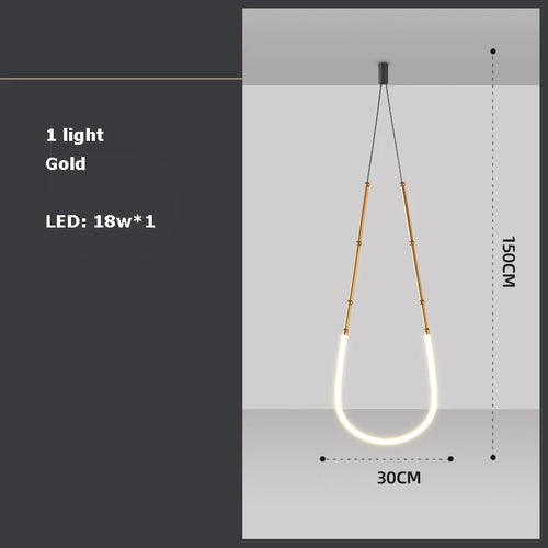 lustre art déco en métal noir avec éclairage led - vue 15 sur 16