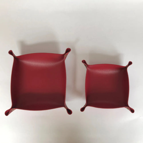 plateau de rangement en cuir pour bureau pliant décoratif