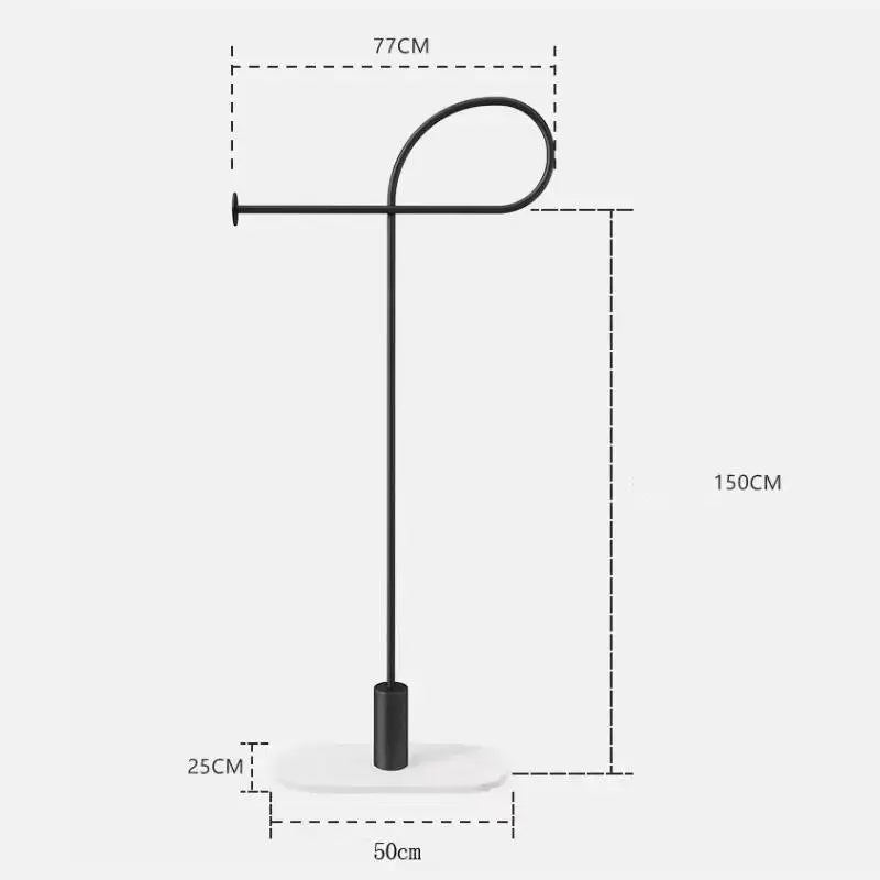 porte-manteau luxe sur pied rangement créatif multifonction - vue 6 sur 6