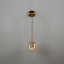 applique murale led vintage post-moderne boule de verre nordique