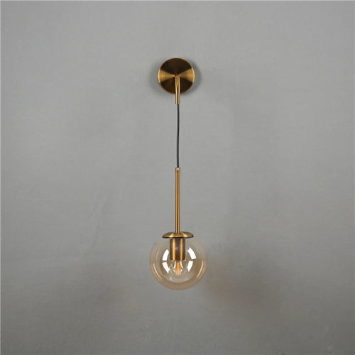applique murale led vintage post-moderne boule de verre nordique