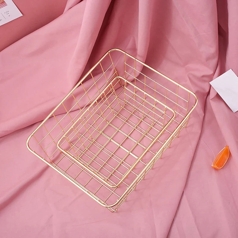 panier en fer pour rangement à la maison et salle de bain - vue 4 sur 6