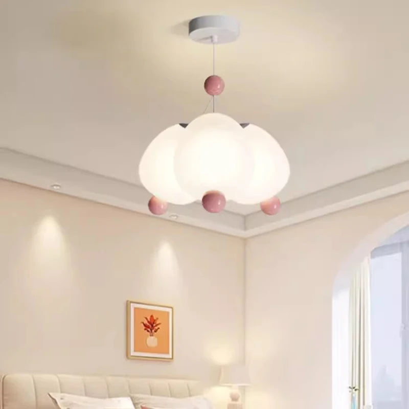 lustre moderne mignon pour chambre de petite fille décor enfant - vue 3 sur 7