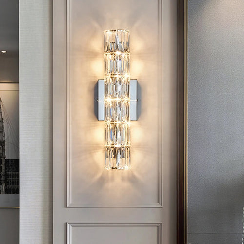 Applique murale moderne et luxueuse en cristal