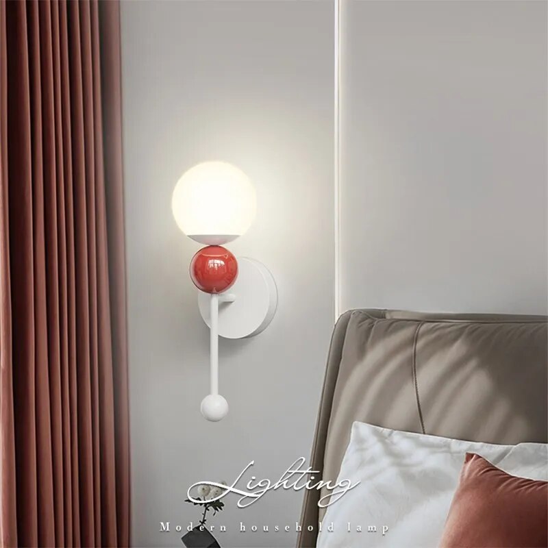 Applique murale LED en bois au design nordique moderne - vue 5 sur 8