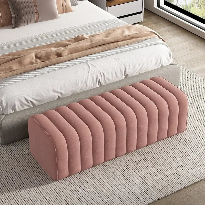 banc à chaussures design moderne avec repose pieds doux et confortable - vue 6 sur 26