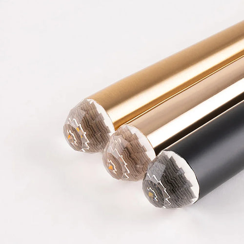 suspension conique en tube long en acrylique et cuivre pour bar et magasin - vue 3 sur 8