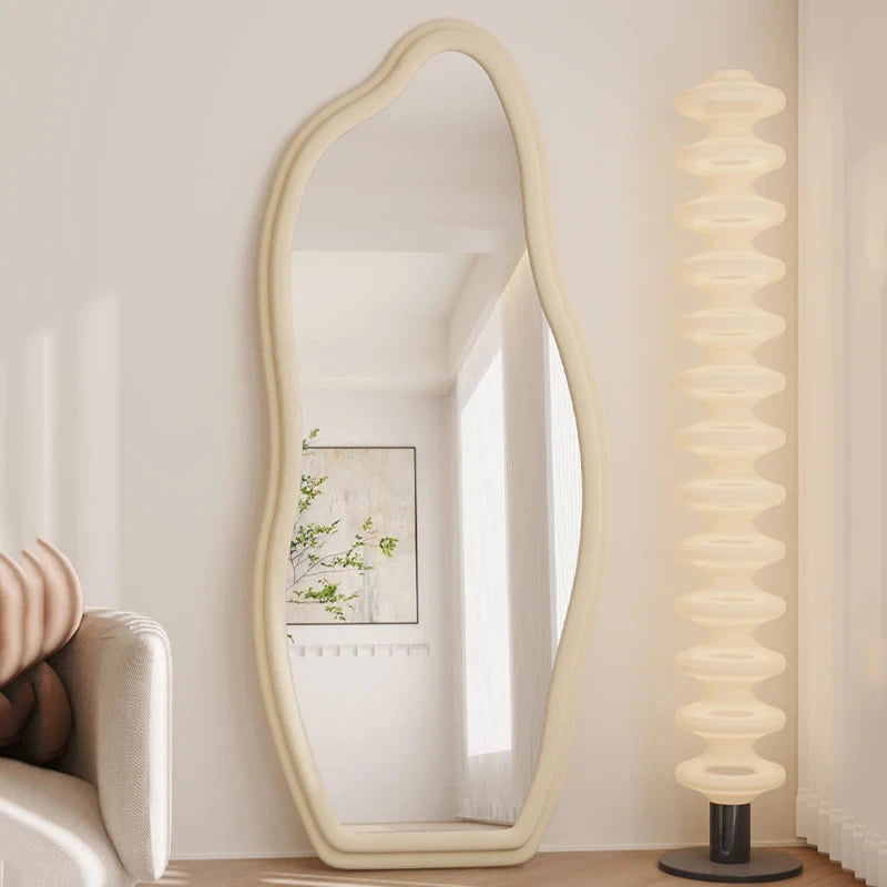 miroirs décoratifs muraux ondulés style nordique esthétique - vue 5 sur 17