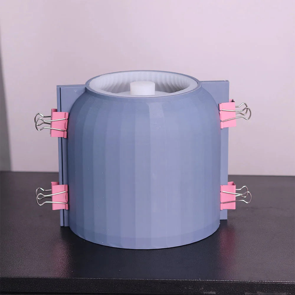 moule en silicone pour pot de fleurs créatif en ciment - vue 4 sur 14